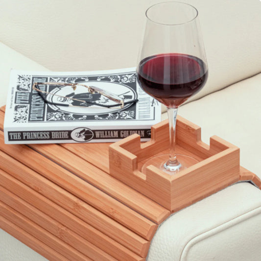HomyPoint™ Bamboo Sofa Arm Tray