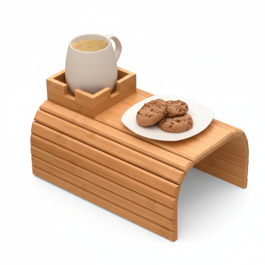 HomyPoint Bamboo Sofa Arm Tray
