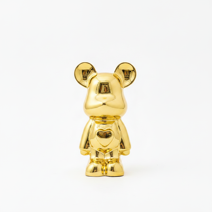 HomyPoint Space Bear Metallic Sculpture