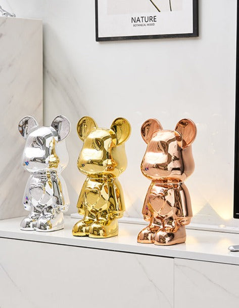 HomyPoint™ Space Bear Metallic Sculpture
