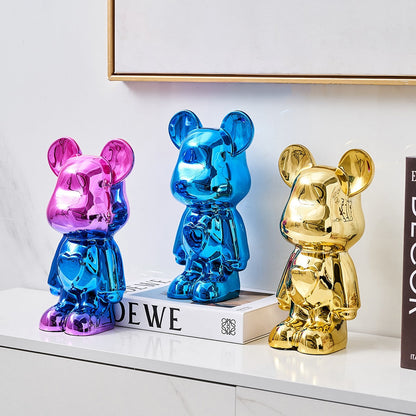 HomyPoint™ Space Bear Metallic Sculpture