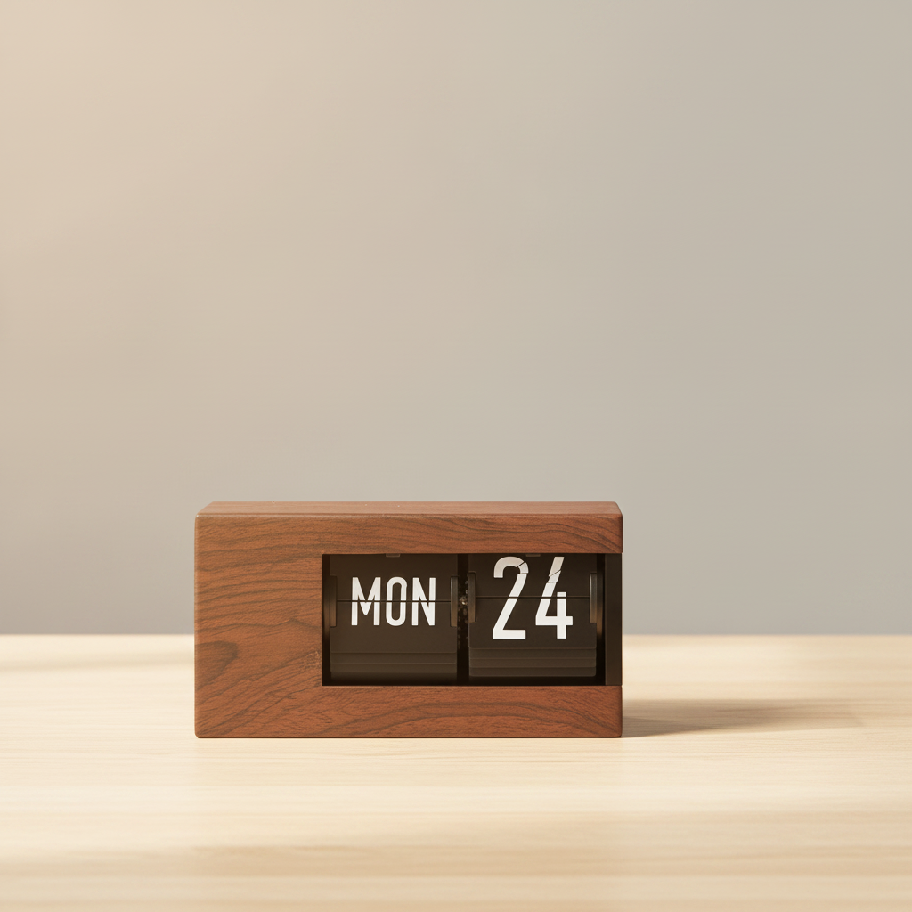 HomyPoint Flip Calendar Clock