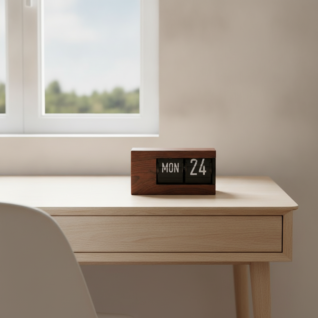 HomyPoint Flip Calendar Clock