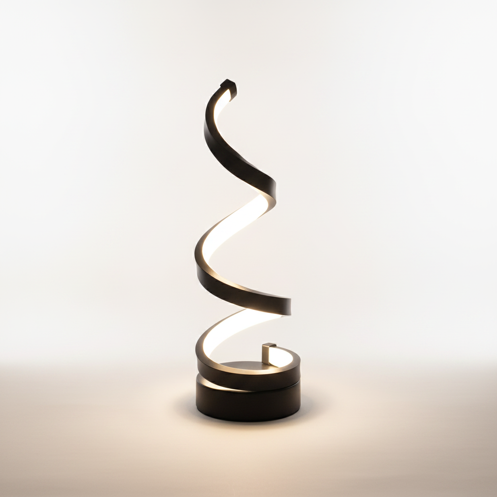 HomyPoint Spiral Table Lamp