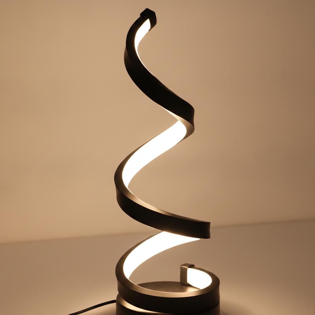 HomyPoint Spiral Table Lamp