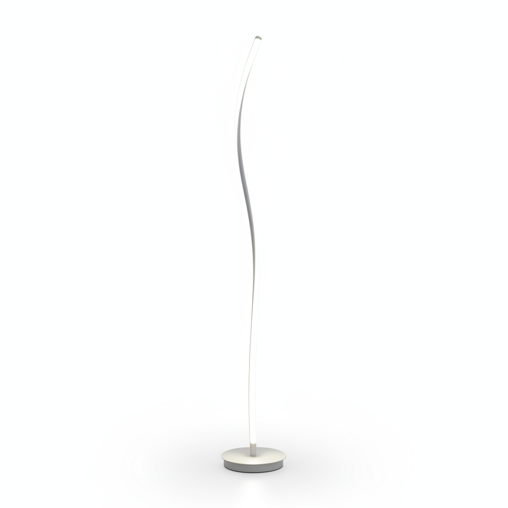 HomyPoint Lady Curve LED Floor Lamp — studio product photograph