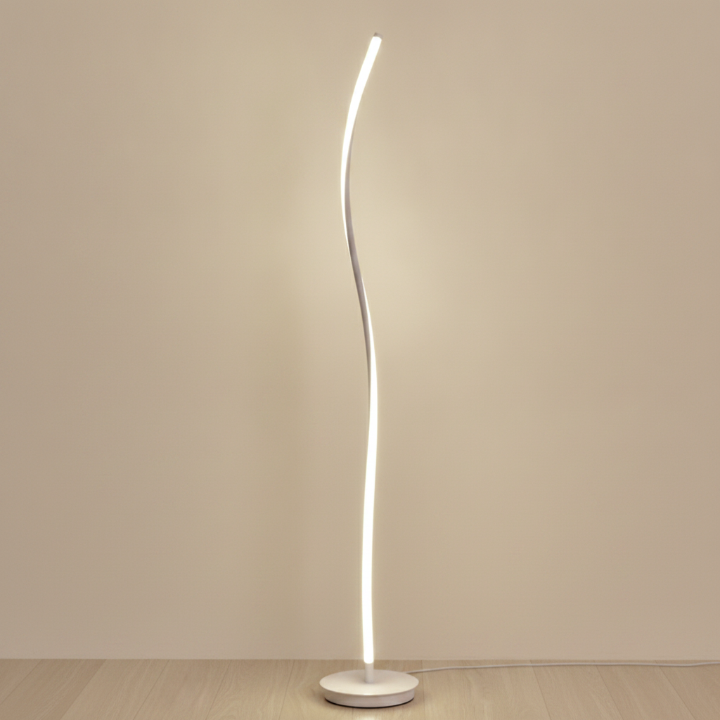 HomyPoint Lady Curve LED Floor Lamp — studio product photograph