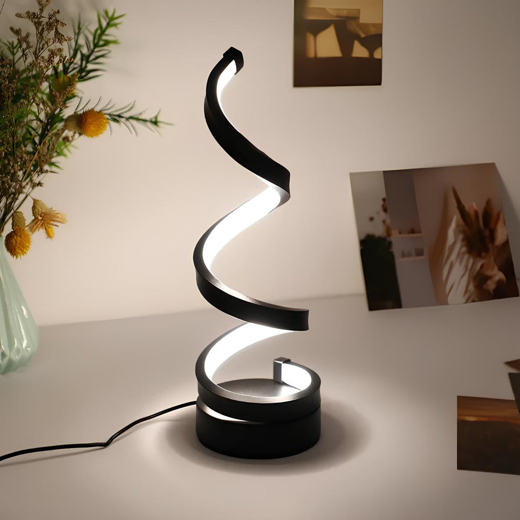 HomyPoint Spiral Table Lamp