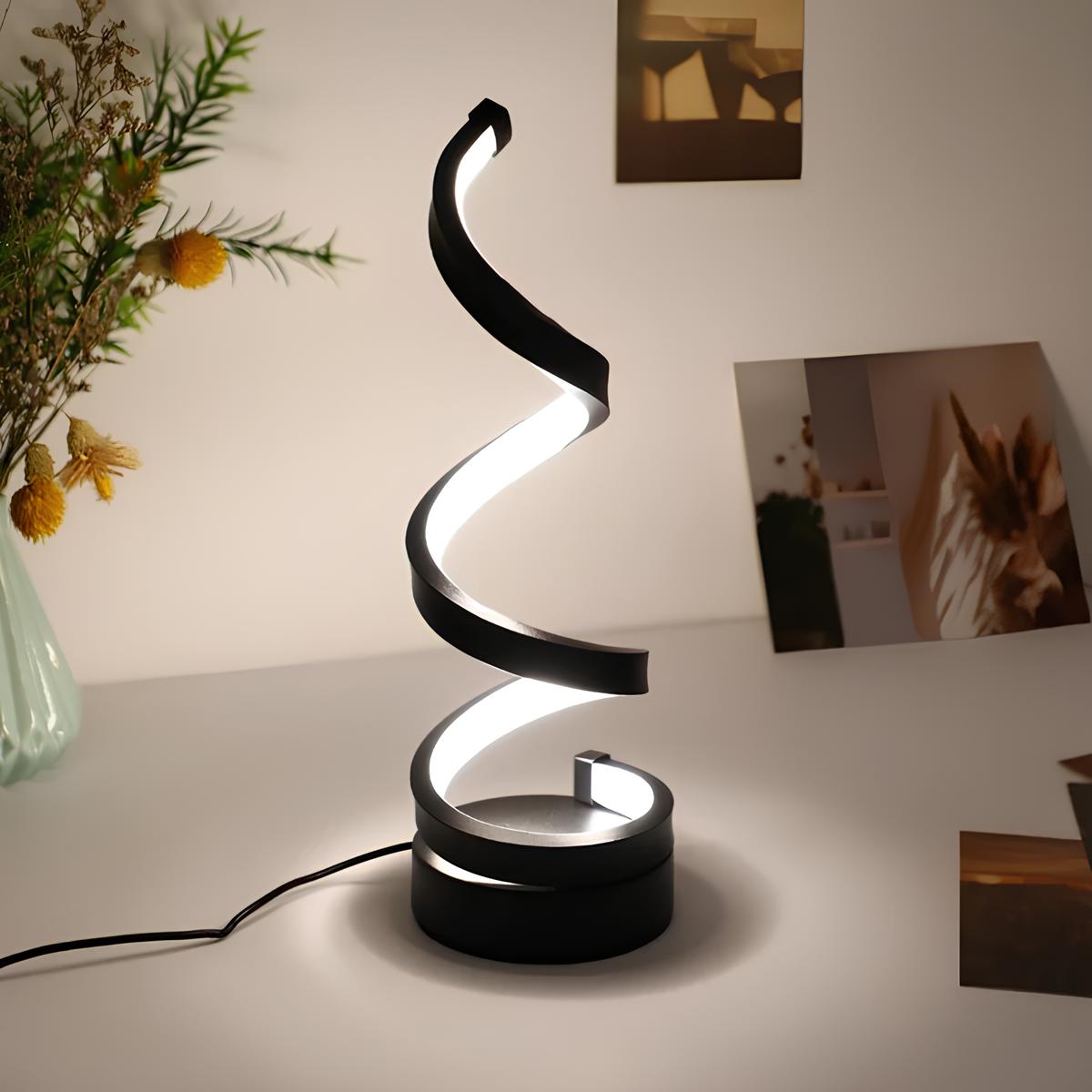 HomyPoint Spiral Table Lamp