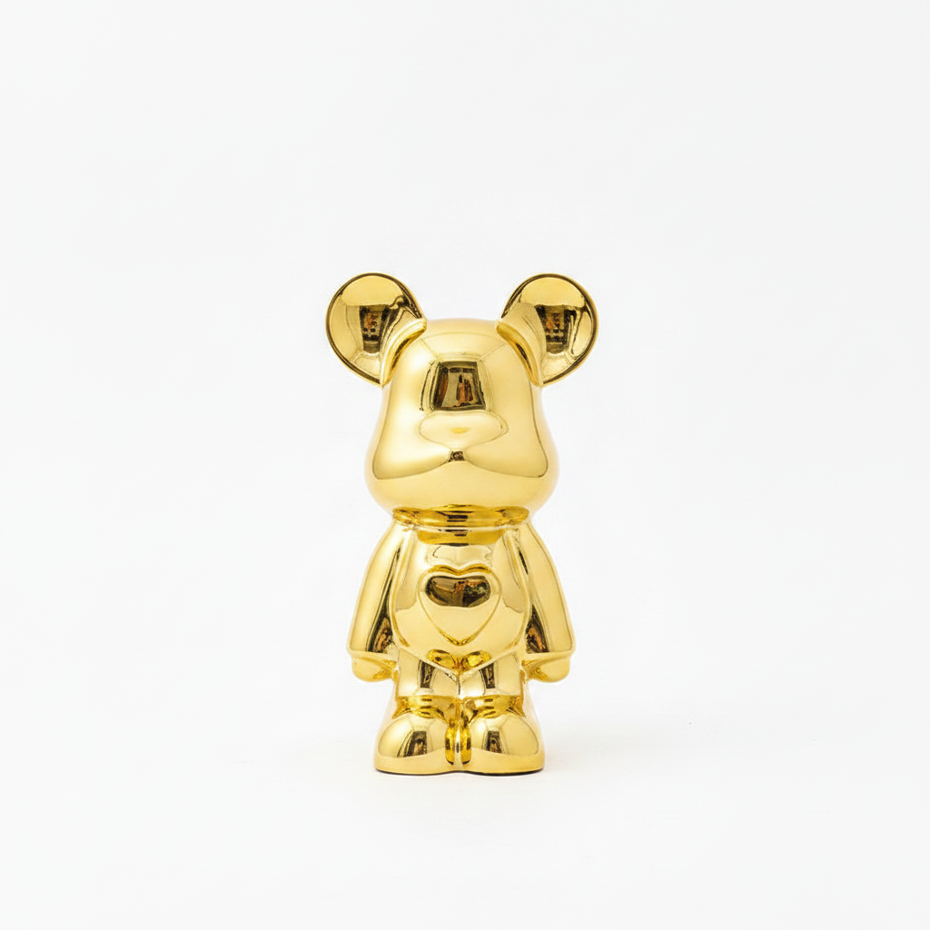 HomyPoint Space Bear Metallic Sculpture