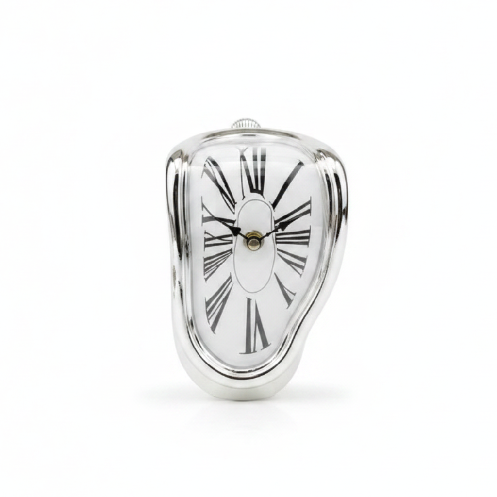 HomyPoint Surreal Melting Desk Clock — studio product photograph